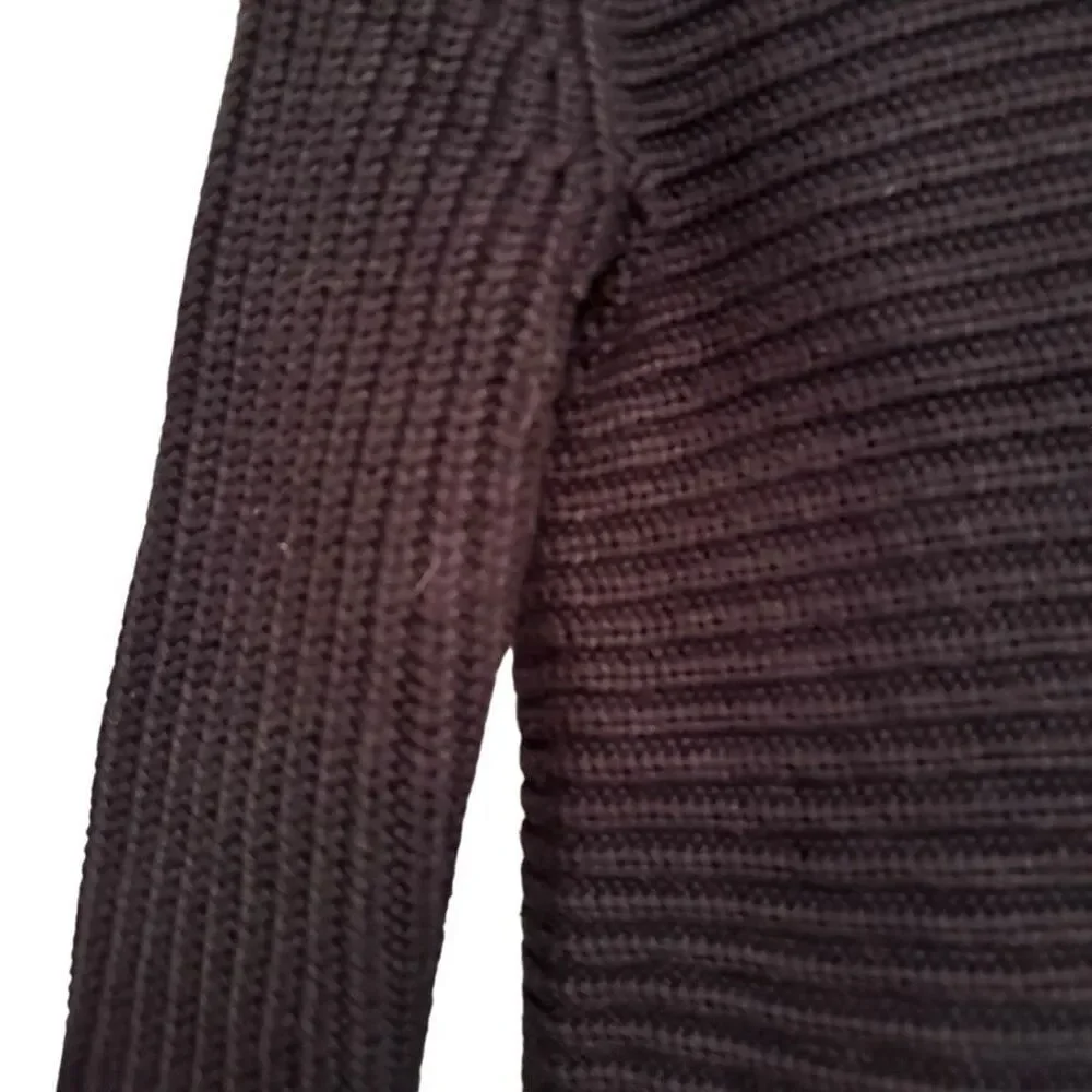 Michael Kors black fringe sweater- size s